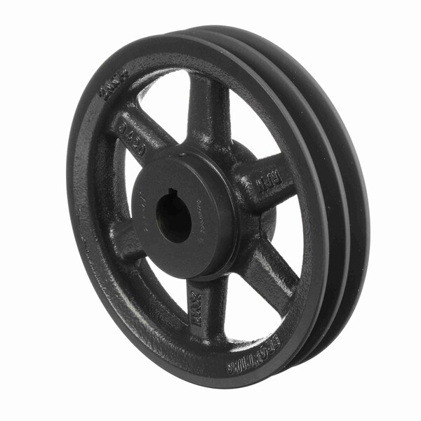 2 Groove Cast Iron Fhp - Finished Bore Sheave, 2AK74X1